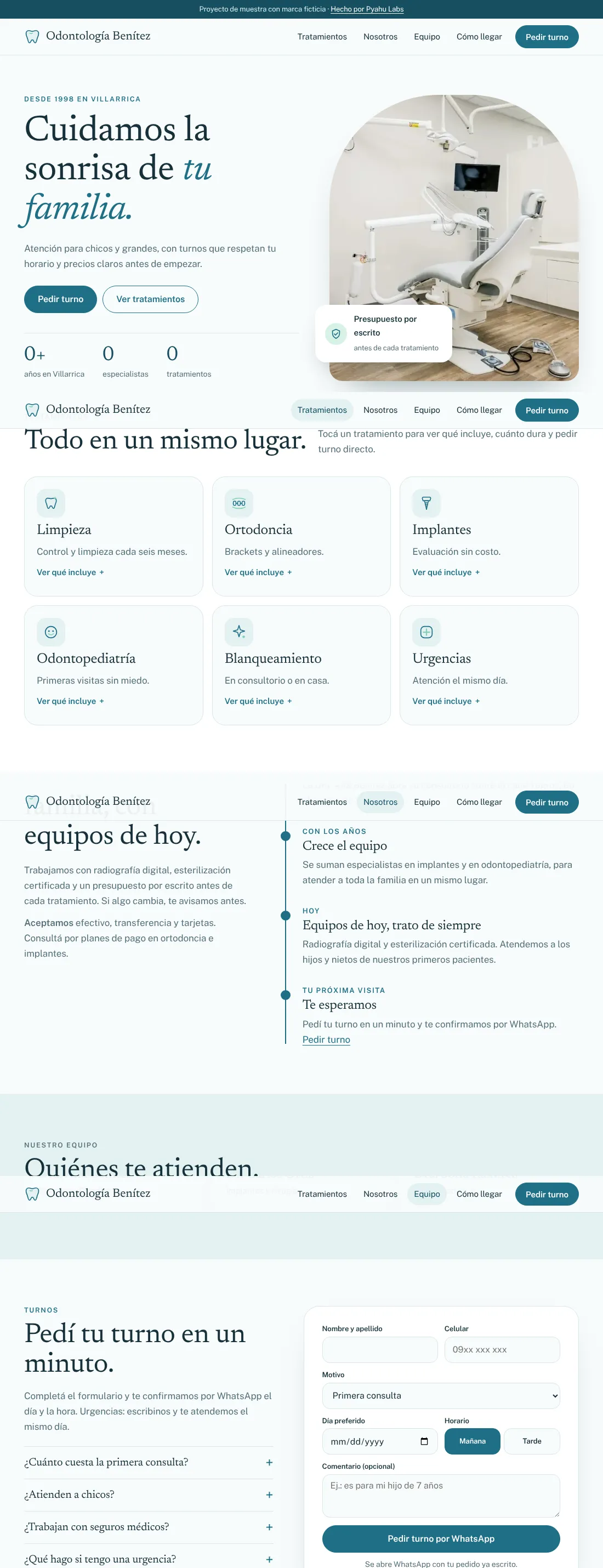Sitio de Odontología Benítez