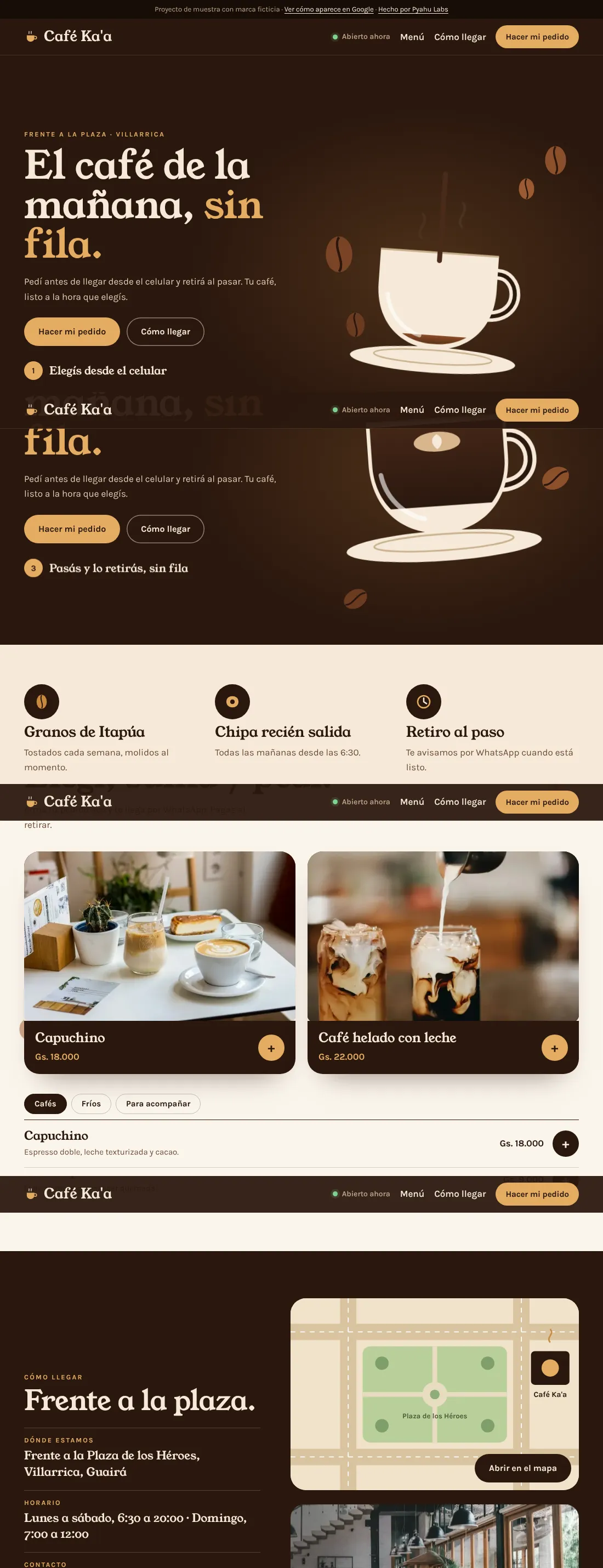Landing de Café Ka'a
