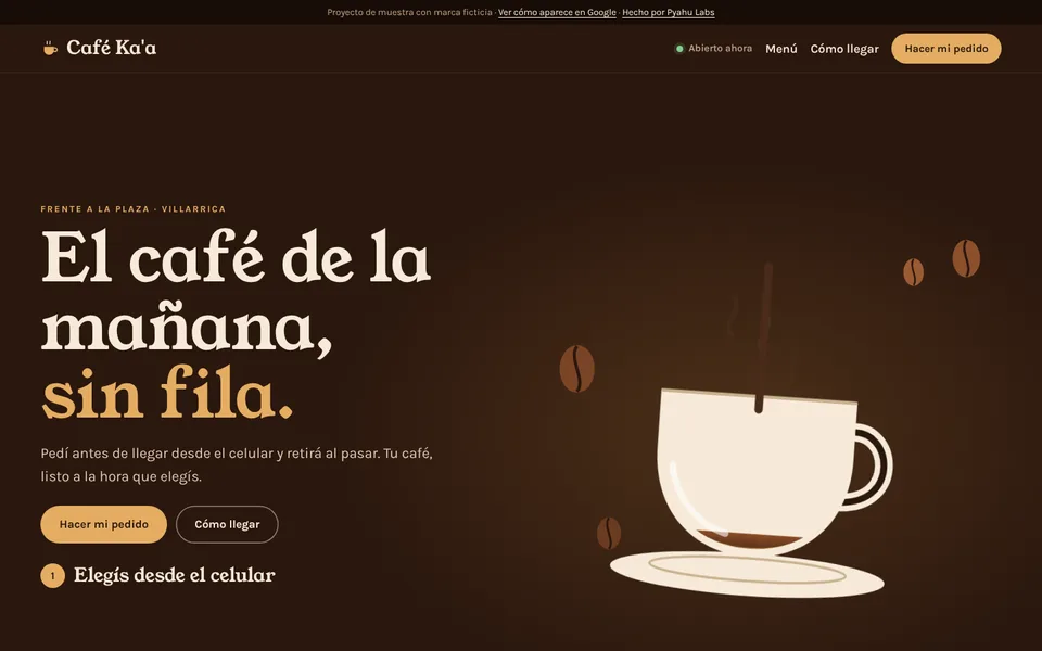 Landing de Café Ka'a