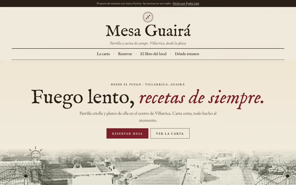 Reservas de Mesa Guairá